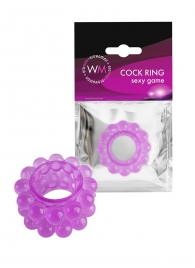 Лиловое эрекционное кольцо с 2 рядами стимулирующих шариков - Erowoman-Eroman - в Кисловодске купить с доставкой