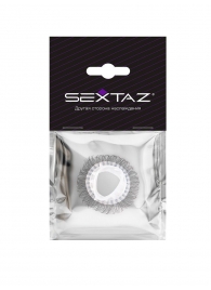 Эластичное эрекционное кольцо с длинными черными «ресничками» - Sextaz - в Кисловодске купить с доставкой