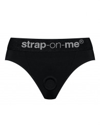 Черные трусики для насадок Heroine Lingerie Harness - size XL - Strap-on-me - купить с доставкой в Кисловодске