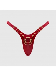 Красный пояс для фиксации насадок Strap-On-Me Leatherette Harness Fabulous - Strap-on-me - купить с доставкой в Кисловодске