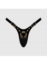 Черный пояс для фиксации насадок Strap-On-Me Leatherette Harness Fabulous - Strap-on-me - купить с доставкой в Кисловодске