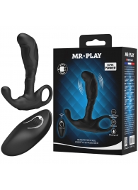 Черный изогнутый массажёр простаты с вибрацией и пультом ДУ - Baile - в Кисловодске купить с доставкой