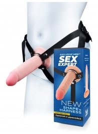 Мужской полый страпон на регулируемых ремнях - 18,5 см. - Sex Expert - купить с доставкой в Кисловодске