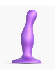 Фиолетовая насадка Strap-On-Me Dildo Plug Curvy size S - Strap-on-me - купить с доставкой в Кисловодске