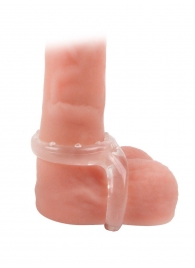 Прозрачное двойное эрекционное кольцо - Sex Expert - в Кисловодске купить с доставкой