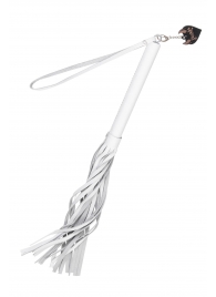 Белая кожаная плеть - 50 см. - Pecado - купить с доставкой в Кисловодске