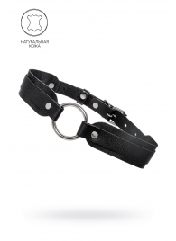Черный кожаный чокер-ошейник со скруглёнными углами - Pecado - купить с доставкой в Кисловодске
