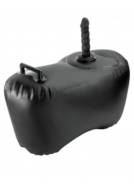 Черное надувное кресло с платформой для фиксации дилдо Body Dock Inflatable Love Seat - Pipedream - купить с доставкой в Кисловодске