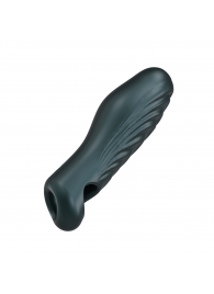 Серая силиконовая насадка на пенис с подхватом Manwan Ryzer - Manwan - в Кисловодске купить с доставкой