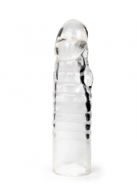 Прозрачная закрытая насадка на член - 15 см. - Sex Expert - в Кисловодске купить с доставкой