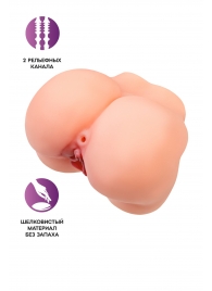 Реалистичный мастурбатор в форме попки с 2 любовными входами - No Name - в Кисловодске купить с доставкой