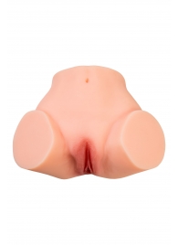 Телесный реалистичный мастурбатор-полуторс с 2 любовными входами - No Name - в Кисловодске купить с доставкой