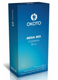 Презервативы OKOTO Mega Mix - 18 шт. - Sitabella - купить с доставкой в Кисловодске