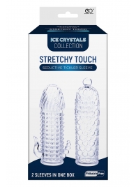 Набор из 2 прозрачных насадок на член Seductive Tickler Sleeves Set - NMC - в Кисловодске купить с доставкой