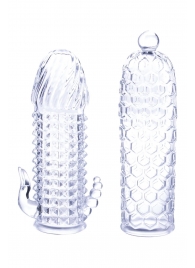 Набор из 2 прозрачных насадок на член Seductive Tickler Sleeves Set - NMC - в Кисловодске купить с доставкой