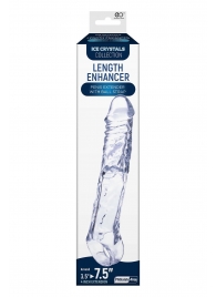 Прозрачная насадка-удлинитель Length Enhancer с подхватом - 22,3 см. - NMC - в Кисловодске купить с доставкой