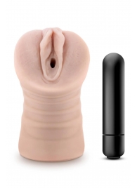 Телесный мастурбатор-вагина Ayumi с вибрацией - Blush Novelties - в Кисловодске купить с доставкой