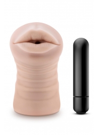 Телесный мастурбатор-ротик Nicole Vibrating Masturbator - Blush Novelties - в Кисловодске купить с доставкой