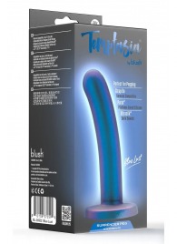 Синяя насадка с гладкой поверхностью Surrender 5.75 Inch Intermediate Pegging Dildo - 14,6 см. - Blush Novelties - купить с доставкой в Кисловодске