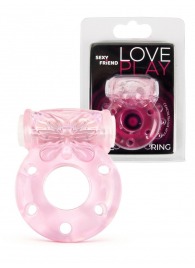 Розовое эрекционное виброкольцо с бабочкой - 1137 - в Кисловодске купить с доставкой