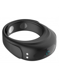 Черное эрекционное виброкольцо на ремешках - Boys of Toys - в Кисловодске купить с доставкой
