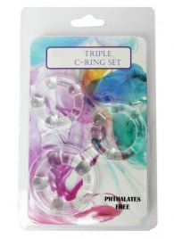 Набор из 3 эрекционных прозрачных колец - Boys of Toys - в Кисловодске купить с доставкой