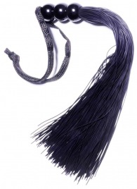 Черная силиконовая плетка - 25,4 см. - Boys of Toys - купить с доставкой в Кисловодске