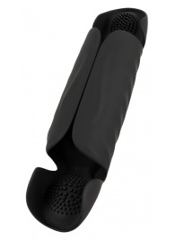 Черный вибромастурбатор с трехточечной стимуляцией Penis Trainer with 3 Point Stimulation - Orion - в Кисловодске купить с доставкой