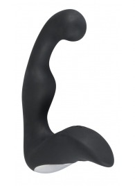 Черный перезаряжаемый стимулятор простаты с вибрацией - 14,6 см. - Orion - в Кисловодске купить с доставкой