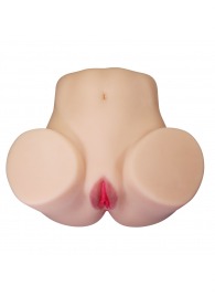 Телесный мастурбатор Julia с 2 любовными каналами - Baile - в Кисловодске купить с доставкой