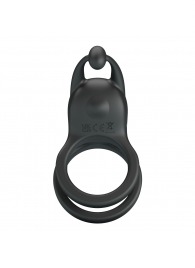 Черное перезаряжаемое виброкольцо Goodwin - Baile - в Кисловодске купить с доставкой