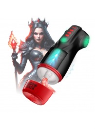 Интерактивный мастурбатор Raven с вакуумом, вибрацией и подсветкой - Shots Media BV - в Кисловодске купить с доставкой