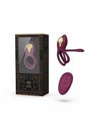 Фиолетовое эрекционное виброкольцо Bayek с пультом ДУ - Zalo - в Кисловодске купить с доставкой