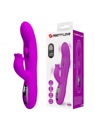 Лиловый вибромассажёр-кролик со стимуляцией точки G Yalanda - 23,9 см. - Baile