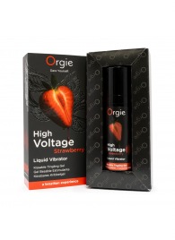 Жидкий вибратор Orgie High Voltage Strawberry - 15 мл. - ORGIE - купить с доставкой в Кисловодске