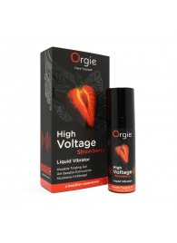 Жидкий вибратор Orgie High Voltage Strawberry - 15 мл. - ORGIE - купить с доставкой в Кисловодске