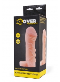 Фаллическая удлиняющая насадка с кольцом для фиксации - 16 см. - ToyFa - в Кисловодске купить с доставкой