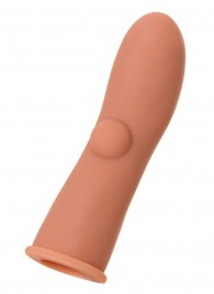 Насадка на фаллос с имитацией пирсинга - 14,7 см. - KOKOS - в Кисловодске купить с доставкой