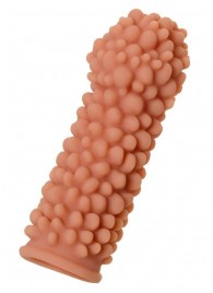 Насадка на фаллос с пузыриками по всей поверхности - 14,7 см. - KOKOS - в Кисловодске купить с доставкой