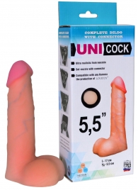 Фаллическая насадка Харнесс UNICOCK 5,5  - 17 см. - LOVETOY (А-Полимер) - купить с доставкой в Кисловодске
