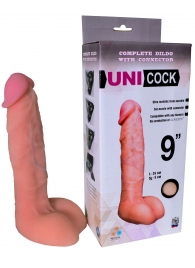 Фаллическая насадка Харнесс UNICOCK 9  - 24 см. - LOVETOY (А-Полимер) - купить с доставкой в Кисловодске