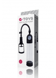 Чёрная вакуумная помпа A-toys с манометром и прозрачной колбой - A-toys - в Кисловодске купить с доставкой