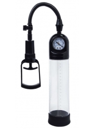 Чёрная вакуумная помпа A-toys с манометром и прозрачной колбой - A-toys - в Кисловодске купить с доставкой