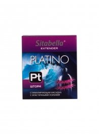 Стимулирующая насадка со спиралью из усиков Platino  Шторм - Sitabella - купить с доставкой в Кисловодске