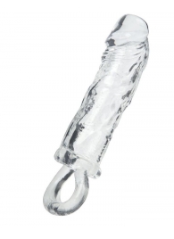 Прозрачная насадка с петлёй для фиксации - 14 см. - ToyFa - в Кисловодске купить с доставкой