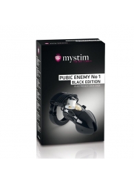 Пояс верности с электростимуляцией Mystim Pubic Enemy No1 Black Edition - MyStim - купить с доставкой в Кисловодске