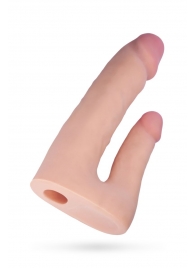 Поясной страпон с насадкой для двойного проникновения - 16 см. - ToyFa - купить с доставкой в Кисловодске