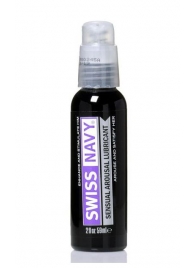 Возбуждающий гель-лубрикант на водной основе Sensual Arousal Lubricant - 59 мл. - Swiss navy - купить с доставкой в Кисловодске