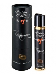 Массажное масло с ароматом шоколада Huile de Massage Gourmande Chocolat - 59 мл. - Plaisir Secret - купить с доставкой в Кисловодске