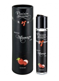 Массажное масло с ароматом личи Huile de Massage Gourmande Litchi - 59 мл. - Plaisir Secret - купить с доставкой в Кисловодске